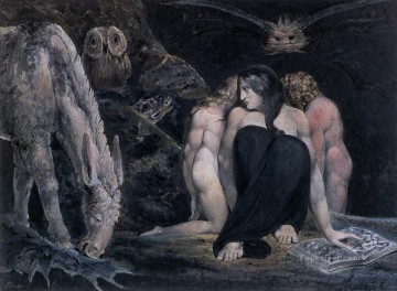 ウィリアム・ブレイク Painting - ヘカテ あるいは三つの運命 ロマン主義 ロマン主義時代 ウィリアム・ブレイク